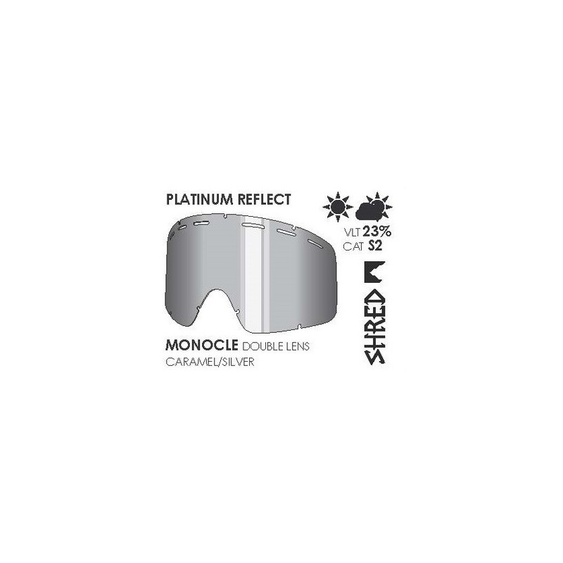 SHRED ECRAN MONOCLE DOUBLE PLATINIUM REFLECT