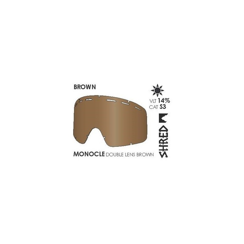 SHRED ECRAN MONOCLE DOUBLE  MARRON