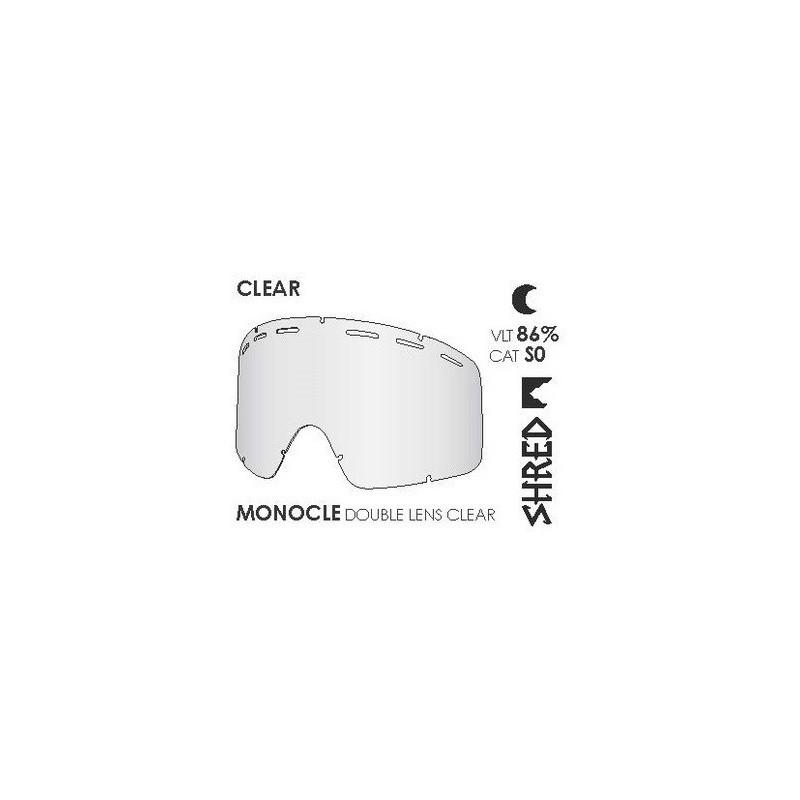 SHRED ECRAN DOUBLE MONOCLE CLEAR