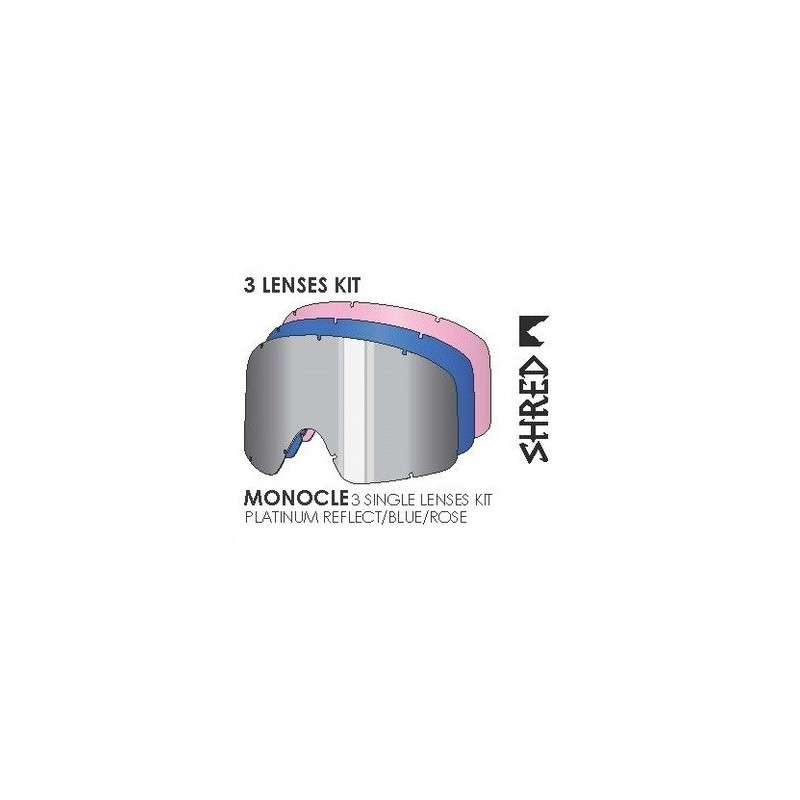 SHRED ECRAN MONOCLE  SIMPLE KIT 3  SILVER / BLUE / ROSE