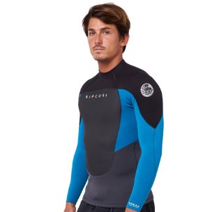 RIP CURL HAUT OMEGA MANCHES LONGUES BLUE