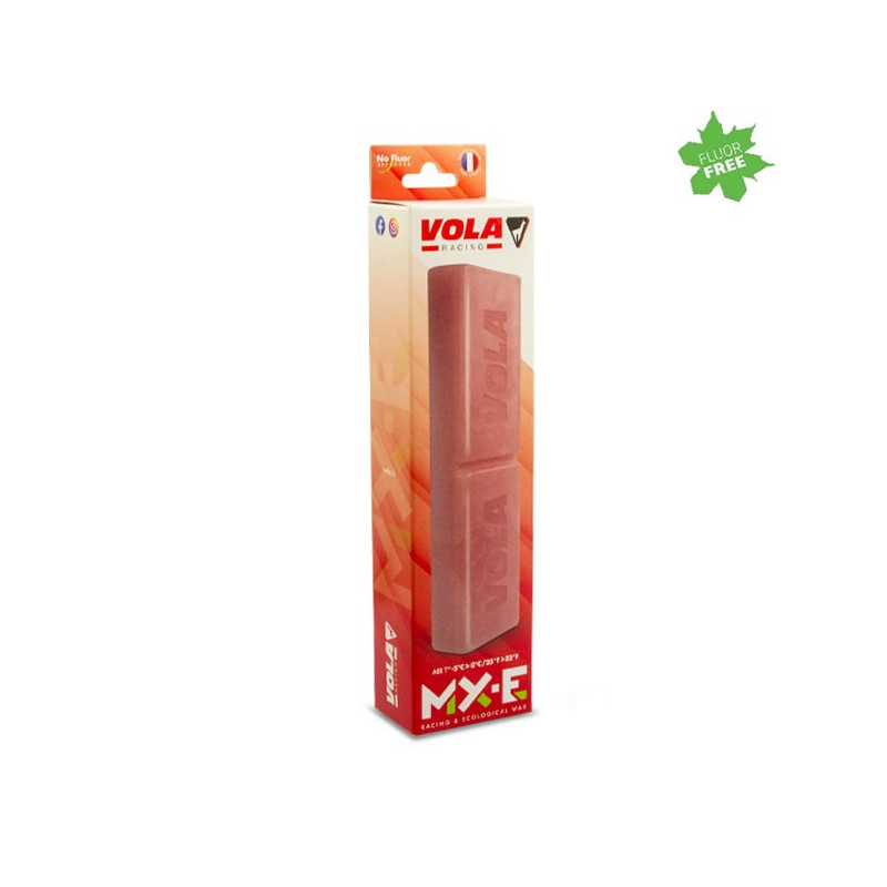 VOLA Fart MX-e No Fluor Rouge 500g - Fart Écologique Haute Performance Pour Ski De Fond