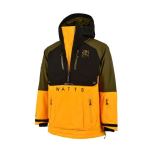 WATTS VESTE DE SKI HOMME JUMP KAKI/MOUTARD