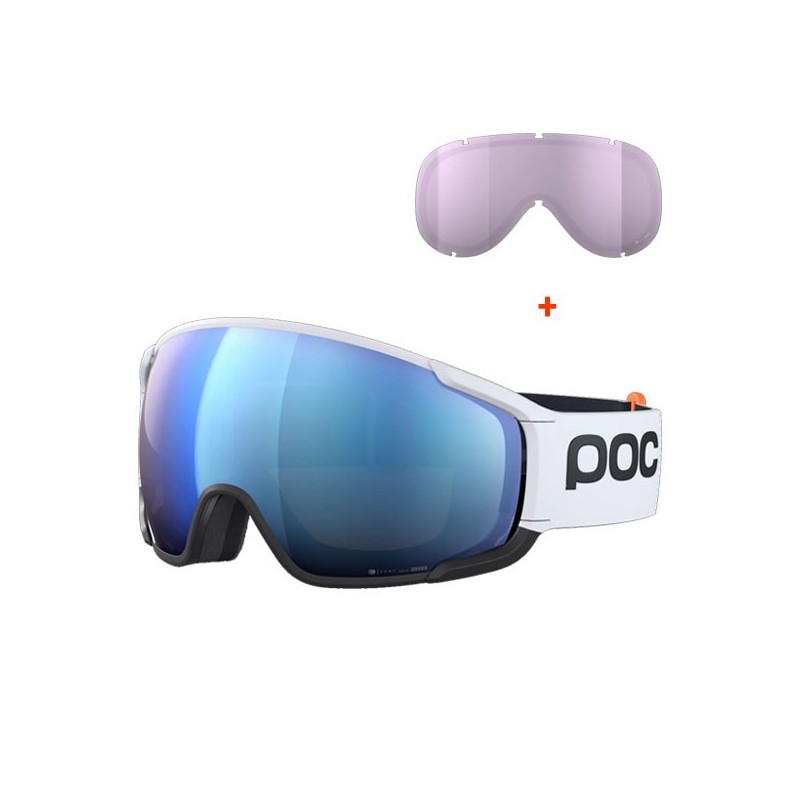 POC MASQUE ZONULA RACE BLANC/NOIR