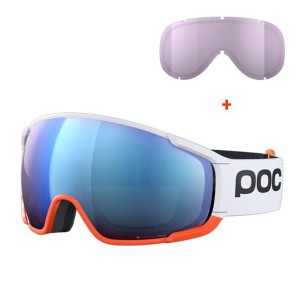 POC MASQUE ZONULA RACE BLANC/ORANGE