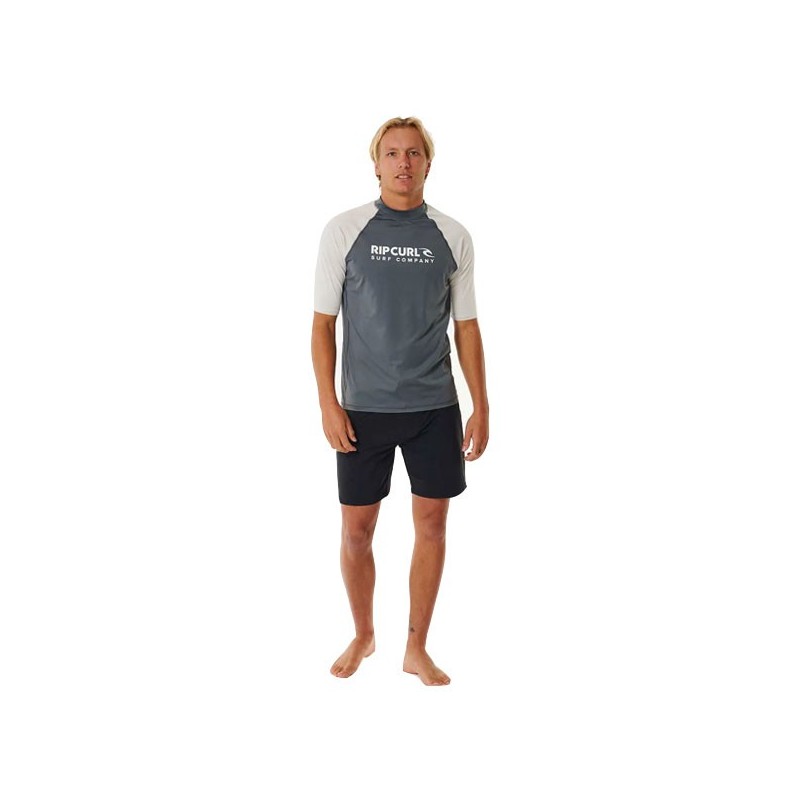RIP CURL T-SHIRT ANTI UV MANCHES LONGUES GRIS