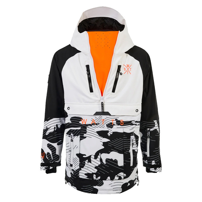 VESTE DE SKI JUMP WATTS CAMO/BLANC