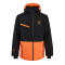 VESTE DE SKI REGULAR WATTS NOIR/ORANGE