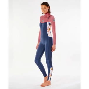 RIP CURL DAWN PATROL CHEST ZIP 4/3 INTEGRAL KAKI