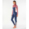 RIP CURL DAWN PATROL CHEST ZIP 4/3 INTEGRAL KAKI