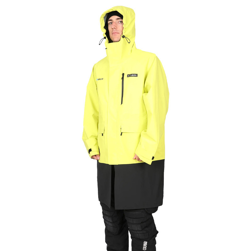 VESTE DE PLUIE LEVEL JAUNE/NOIR