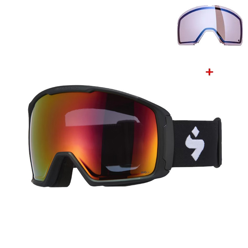 MASQUE DE SKI CLOCKWORK MAX RIG 2 ECRANS NOIR/GRIS SWEET PROTECTION