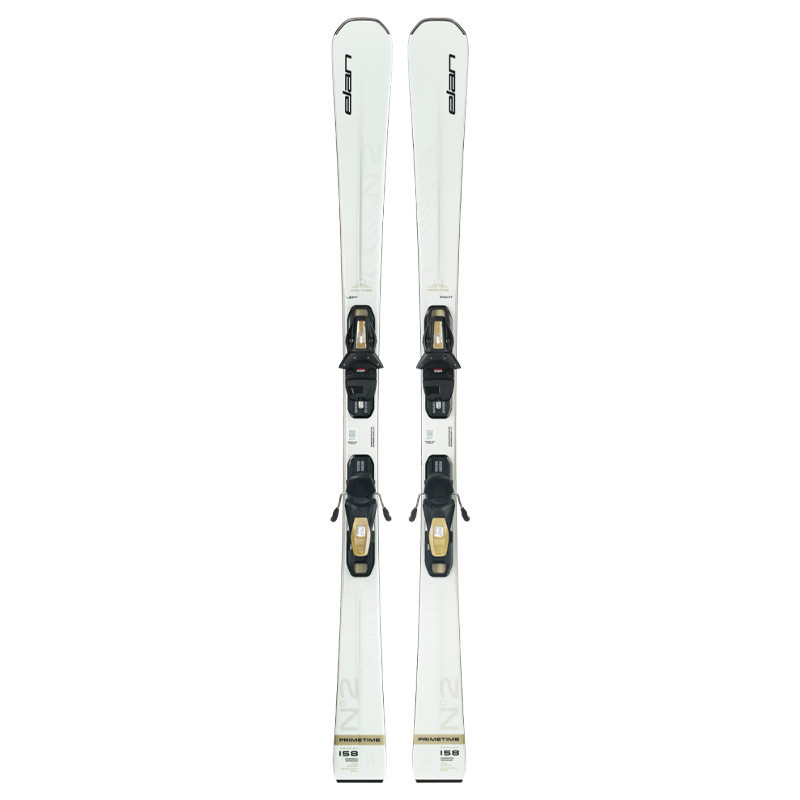 SKI PRIMETIME N°2 W + FIXATIONS SX EL 9.0 GW SHIFT ELAN WHITE