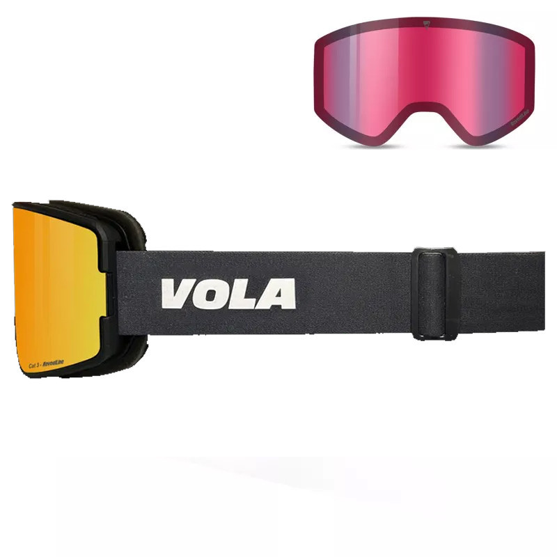 MASQUE DE SKI WIDEYES NOIR 25 VOLA 2 ECRANS