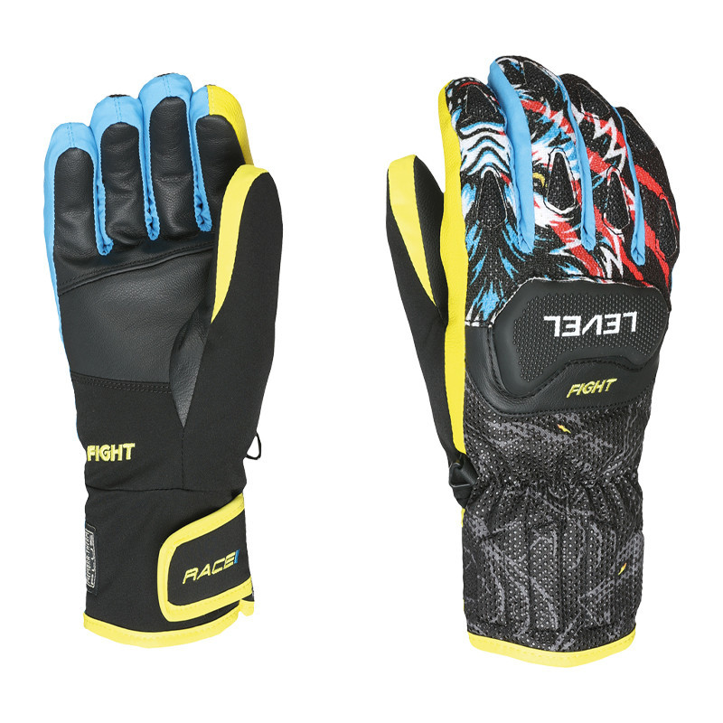 GANTS RACE REPLICA LEVEL NOIR/JAUNE