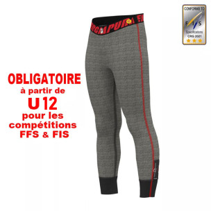 PANTALON 3/4 CUT-RESISTANT 3* FIS JUNIOR ENERGIAPURA GRIS