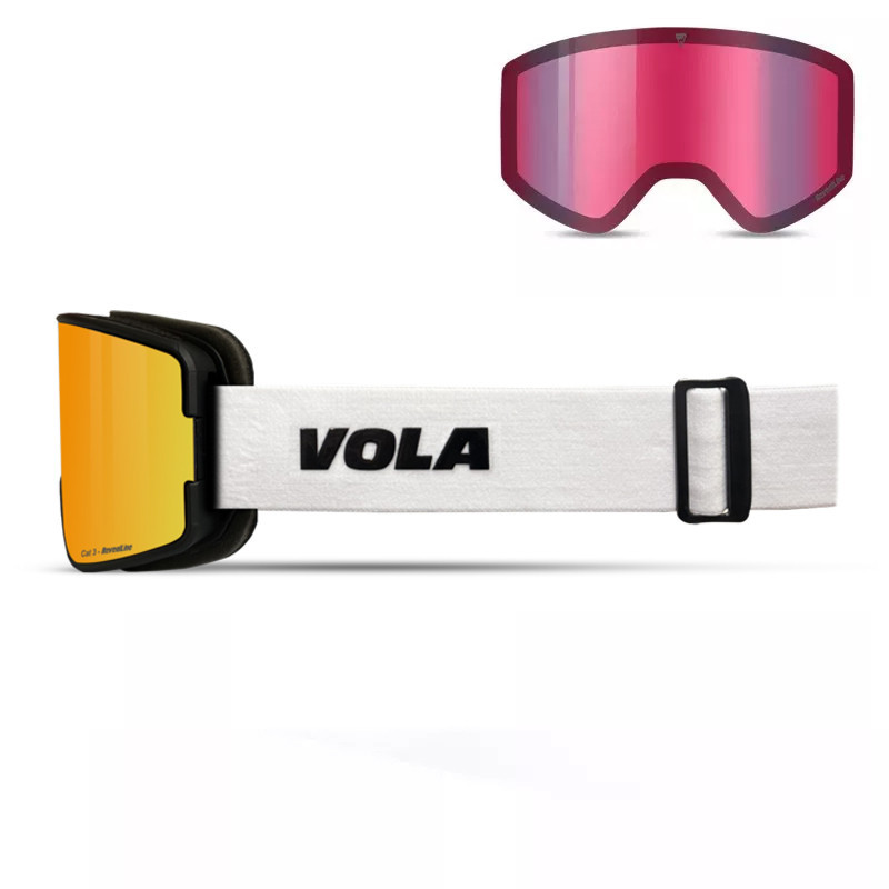 MASQUE DE SKI WIDEYES WHITE VOLA 2 ECRANS