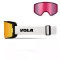 MASQUE DE SKI WIDEYES WHITE VOLA 2 ECRANS