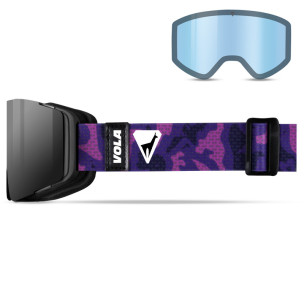 MASQUE DE SKI HYPNOTIC VOLA PURPLE 2 ECRANS