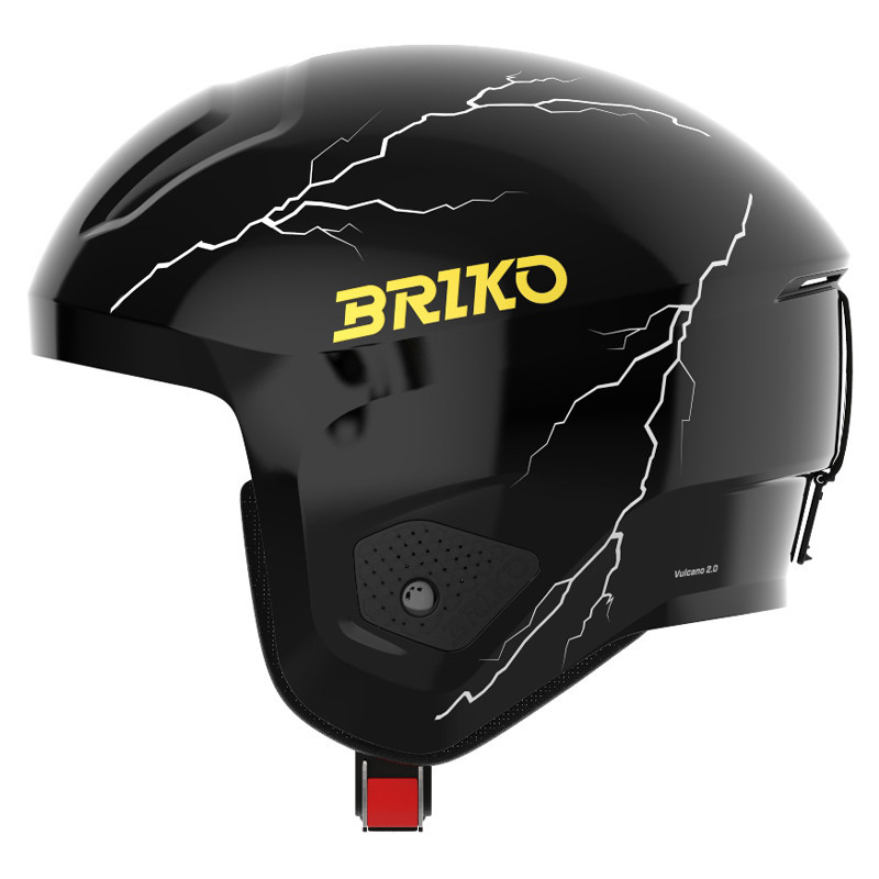 CASQUE DE SKI FIS VULCANO 2.0 GRAPHIK BRIKO NOIR/JAUNE