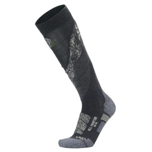UYN CHAUSSETTE DE SKI ALL MOUNTAIN  ANTHRACITE/GRIS