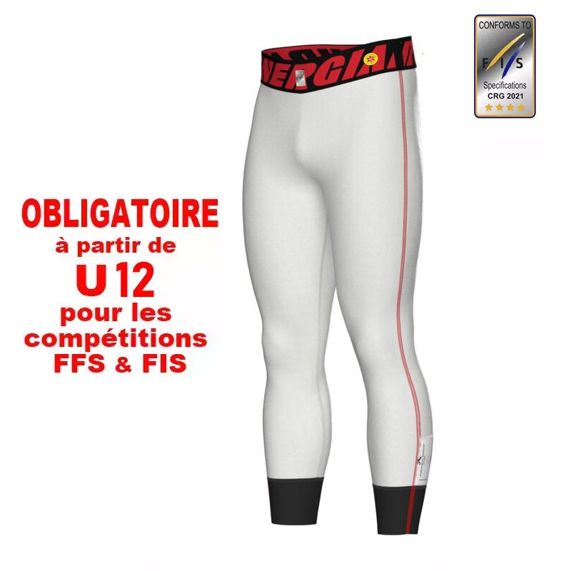 PANTALON 3/4 CUT-RESISTANT 4* FIS ENERGIAPURA BLANC